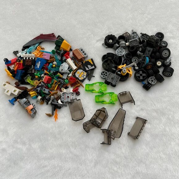 Lego Building Bulk Mix Lot Various Rare Building Black Pieces Wheels Accessories - Picture 1 of 8